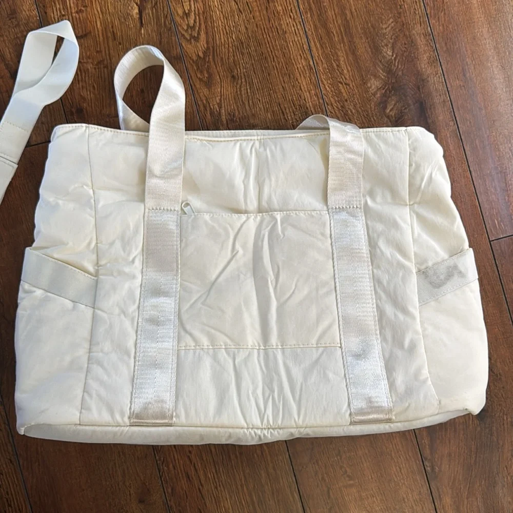 Elegant Cream Gym Tote Bag